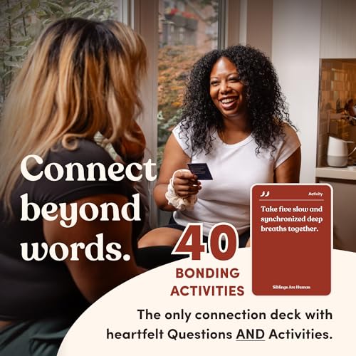 Siblings are Human | 140 Conversation Cards to Help Deepen Sibling Relationships | Card Game for Bonding & Communication | Therapy for Adults - style: Siblings Are Human