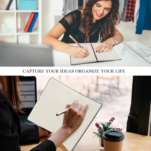 Journal for Women,A5 Hardcover Leather Journal - 200 Pages Premium Paper Notebook, Tree Journal Notebook for School, Work (Tree Blue)