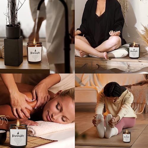 Mancheng-zi Namaste Candle - Yoga & Meditation Gift for Women, Spiritual Room Decor