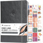 Clever Fox One Line A Day Journal – 5-Year Memory Notebook – Daily Time Capsule Diary for Women & Men –Five-Year Day-by-Day Planner (Silver Black) - color: Silver Black