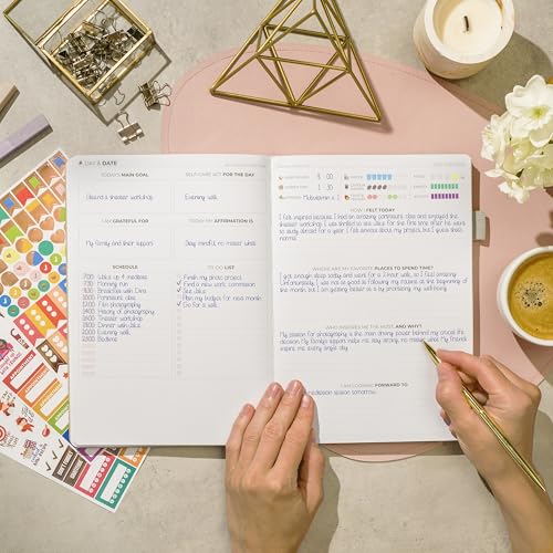 Clever Fox Self-Care Journal – Wellness & Daily Reflection Notebook – Mental Health & Personal Development Journal – Self-Care, Meditation & Mood Journal for Women & Men – Large (Seashell) - color: Seashell, size: Smaller Than A4 (7x10'')