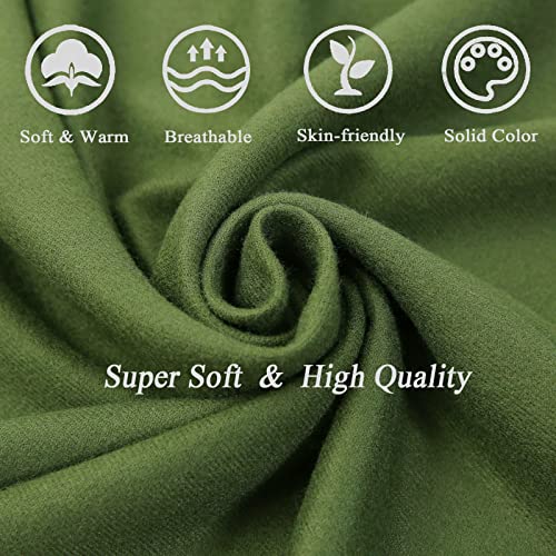 Ciormis Pashmina Scarf for Women, Soft Pashminas Shawls and Wraps for Evening Dresses, Wedding Bride Bridesmaid Shawls Scarf - color: Dark Green