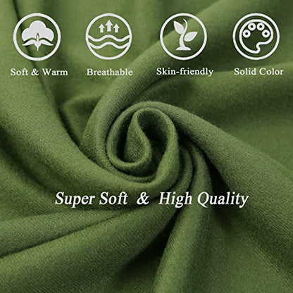 Ciormis Pashmina Scarf for Women, Soft Pashminas Shawls and Wraps for Evening Dresses, Wedding Bride Bridesmaid Shawls Scarf - color: Dark Green
