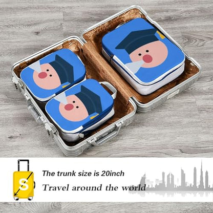 Waterproof 3 Set Packing Travel Organizer Polyester Compression Bags for Travel, Post-exam Relief Look (3 Set) - color: Post-Exam Relief Look