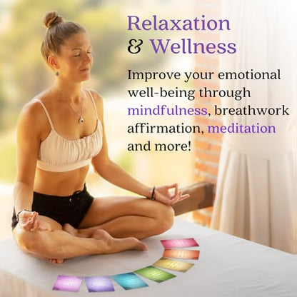 Yoga Cards and Stress Relief Cards Bundle – Yoga Sequencing Deck and Stress Relief Deck with Exercises on Mindfulness, Meditation, Anxiety Relief, and Relaxation