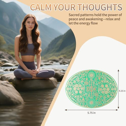 Meditation Accessories- Copper Healing Antenna With Tuning Forks for Healing Inspired Energy Regulation 3.94" ×5.92" Copper Portal for Soul Activation, Aura Cleansing & Stress Relief HCEP-01