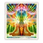 Meditation Throw Blanket | Sherpa Fleece Blanket | Buddha Birth (Medium) - size: Medium