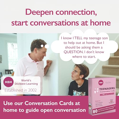 MBM Angel Reflection & Mindfulness Cards – 80 Prompts for Emotional Connection, Self-Awareness & Spiritual Growth | Meaningful Conversation Cards for Calm, Healing & Deep Reflection