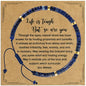 VIBILIA Get Well Gifts for Women, Inspirational Gifts Natural Stone Healing Bracelet, Thinking of You Encouragement Strength Bracelets for Women on Birthday Valentine's Day Easter Mother's Day - color: G. Lazurite