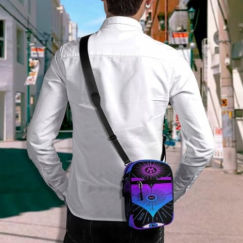 Stylish Messenger Bags Easy to Clean, Sling Backpack with Zipper, Crossbody Bag for Gym - color: Picture(348)