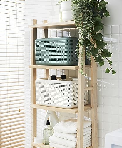Rotho Storage Box Without lid 13 l, Plastic (PP) BPA-free, Green, 13l (32,6 x 23,8 x 18,8 cm) - color: Green