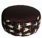 Meditation Cushion Zafu Pillow Buckwheat & Kapok Fill - Limited Edition Yoga Cats - color: Yoga Cats
