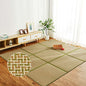 Nisorpa 71'' x 71'' Japanese Tatami Mat Igusa Tatami Mattress 0.47'' Thick Japanese Floor Mattress Rattan Non-Slip Breathable Memory Foam Area Rug Bedroom Mat, Green - color: Green