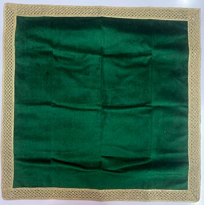 SMMS Spiritual Velvet Table Cloth Altar Tarot Spread (Green, Small- 46cm*46cm/ 18inch*18inch) - color: Green, size: Small- 46cm*46cm/ 18inch*18inch