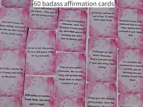 Affirmation Cards for women,60 Positive Cards,Daily Motivational and Inspiration for women