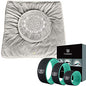 Florensi Yoga & Meditation Bundle | Grey Zabuton Meditation Mat, Grey Meditation Cushion & Yoga Wheel 3 Pack