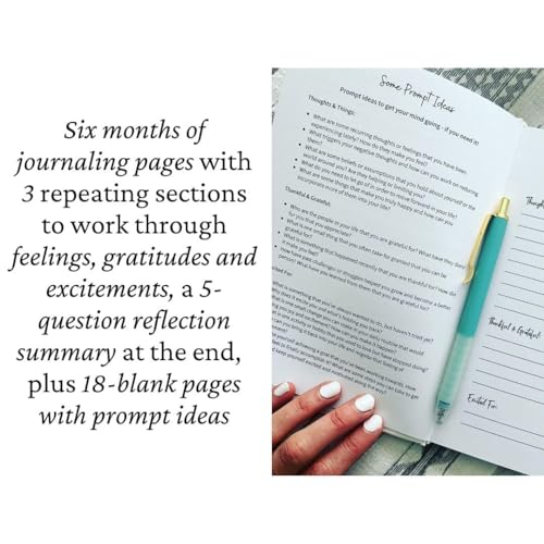 Time to Reflect: An Easy-To-Use Gratitude Journal - Embrace Positivity and Cultivate Confidence on a 6-month journey. Undated, Hardcover Daily Journal with positive affirmations and guidance.