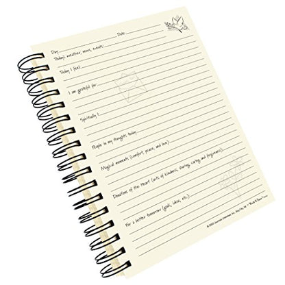 Write it Down series by Journals Unlimited, Guided Journal, Inspirations, A Gratitude Journal, Full-size 7.5"x 9", Blue Hard Cover, Made in USA
