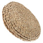 UKCOCO Double-Layer Woven Meditation Cushion 30x30cm Thick Straw Tatami Floor Seat Pad Yoga Sitting Pillow for Adults Home Cushion