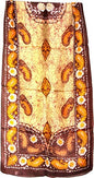 Unisex, Large Silk Scarf Wrap Meditation Soft Printed Boho Bohemian Yoga Long Scarf Indian Ethnic Lightweight Bandana 4883