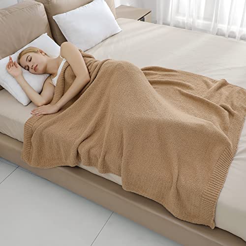 bearberry Super Soft Fluffy Throw Blanket Lightweight Cozy Warm Throw Blankets for Couch Bed Sofa All Season (Camel, 50”x60”) - color: Camel, size: Throw(50″x60″)