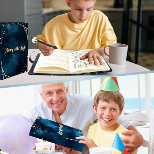 Video Game Diary with Lock for Boys Ages 8-12, Game Journal for Teen Boys 10-18, Cool Birthday Gifts for Kids Journal, Writing Gaming Notebook with Pen Back to School Gifts for 8 9 10 11 12 13 14 15 16 Teenagers