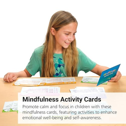 Really Good Stuff Mindfulness Activity Cards for Students - Set of 40 - Mindful Activities & Excercises to Grow Emotional Strength, Promote Growth Mindset, Focus, & Well Being