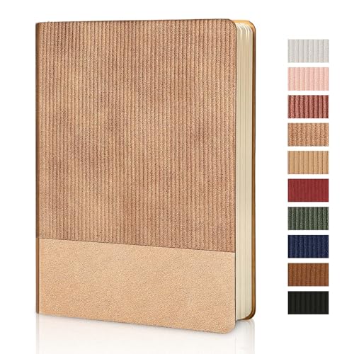 Lined Journal Notebook for Work College Ruled Note Book 5.79"x8.27" A5 PU Leather Daily Journaling 216 Pages for Women Men Writing Home School Supplies Business (RoseGold) - color: 09-RoseGold-1pack, style: A5 Lined 216pages