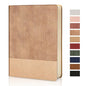 Lined Journal Notebook for Work College Ruled Note Book 5.79"x8.27" A5 PU Leather Daily Journaling 216 Pages for Women Men Writing Home School Supplies Business (RoseGold) - color: 09-RoseGold-1pack, style: A5 Lined 216pages