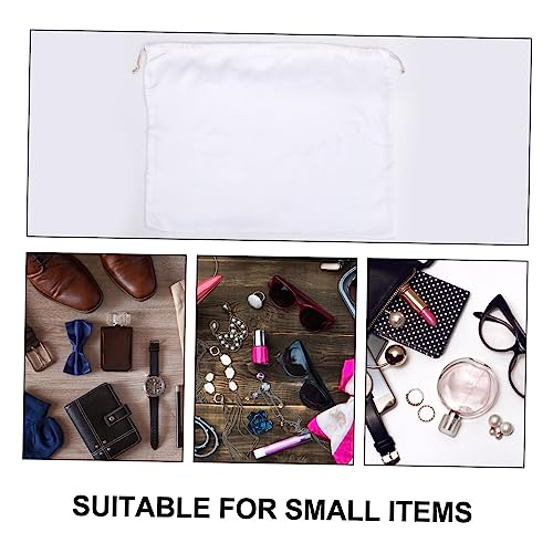 2Pcs Durable Drawstring Storage Bag Lightweight Household Clothing and Shoes Pouch Satin Dustproof Packing Finishing Bag for Home Organization