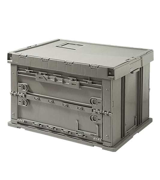 SHIMOYAMA Camping Storage Box, Foldable Storage Bin for Picnic, Home and Office Organization Containers, 75L, Celadon Green - size: Large (75L)