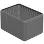 Rotho Storage Box Without lid 13 l, Plastic (PP) BPA-free, Anthracite, 13l (32,6 x 23,8 x 18,8 cm) - color: Anthracite