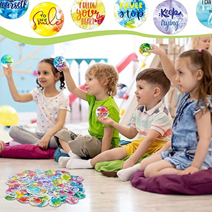 200 Pcs Motivational Cards Affirmations Cards Bulk Positive Affirmations Chips Inspirational Notecard Motivational Encouragement Sayings for Classroom Kids Kindness Encourage Gifts(Cute Style)