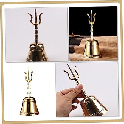 Copper Buddha Bell Handcrafted Decorative Meditation Bell for Yoga and Feng Shui Home Decor Smooth Edges Polished Finish for Rituals and Mindfulness Practices