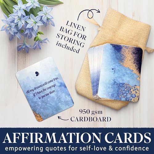 Best Gratitude Journal with Daily Affirmation Cards - Mindfulness Journal for Happiness, Productivity, Self-Care, and Positive Thinking - Ideal Gift for Women and Men, 200 Pages, Premium Quality
