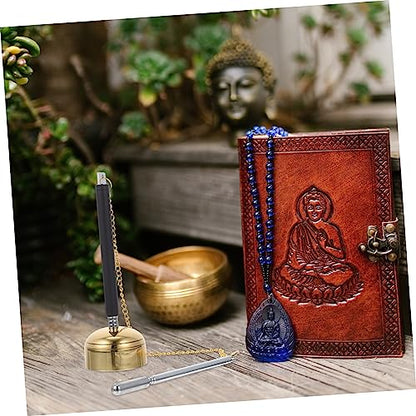 Wakauto Telescopic Buddhist Handbell Instrument for Meditation and Temple Rituals Lightweight Portable Chime for Prayer and Dharma Ceremonies Easy to Use Buddhist Supply Gift