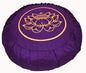 Meditation Cushion Zafu Pillow Zen Circle Om Sacred Symbol and Other Symbols (Lotus Enlightenment Purple)