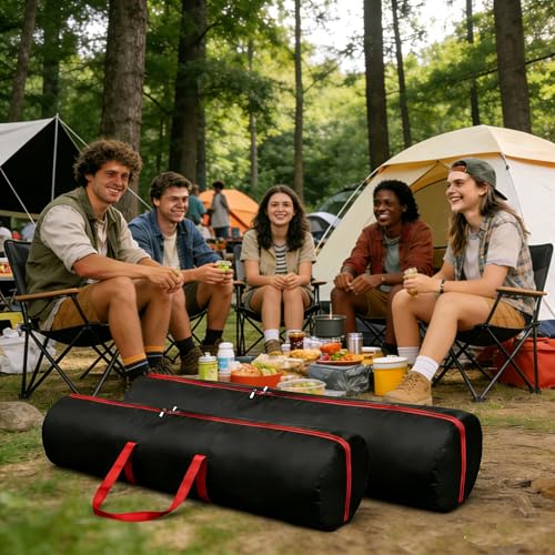 Extra Large 600D Oxford Waterproof Sports Duffle Bag 2-Way Zippers 59×14.9 Inch Large Foldable Storage Bag for Folding Bed, Mattress, Duvet, Camping Chair, Beach Umbrella (1 Pack) - size: 59*15 inch