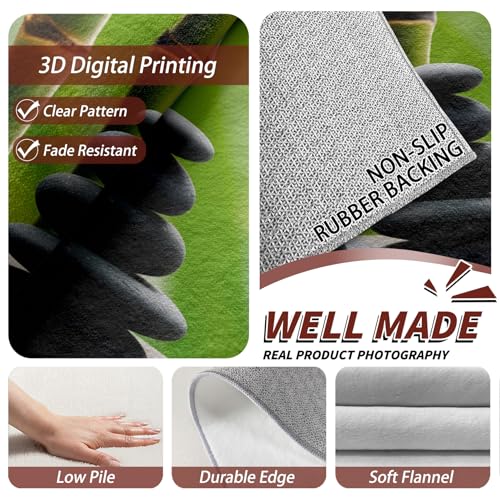 Japanese Rug 8x10 - Japanese Rug, 4x5 Rug, Zen Spa Meditation Area Rug, Spiritual Carpet, Washable & Non Slip & Soft Large Rugs, Japanese Home Decor