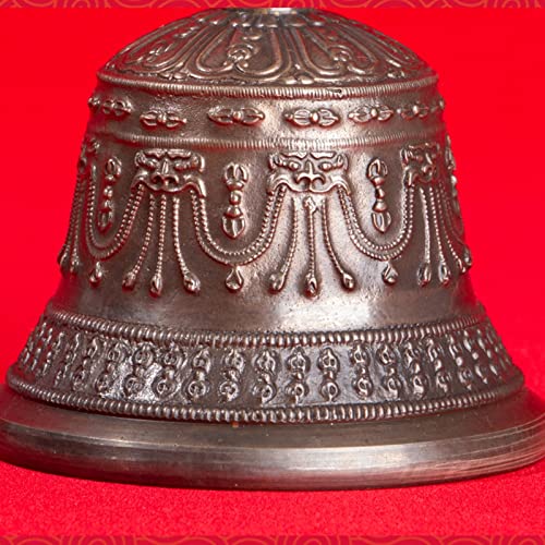 Hand Bell Puja Bronze Bell For Home Decoration, For Meditation, Prayer, Reiki, Wakefulness, Concentration, Healing Dorje Set(Medium)