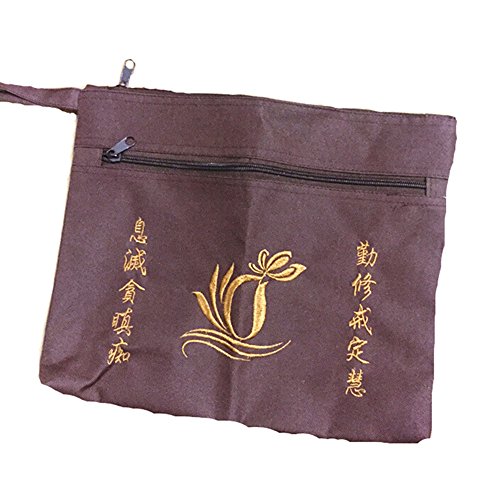Buddhist Monk Bag for Haiqing Robes Buddhism Lay Monk Embroidery Handbag