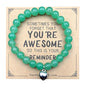 Beaded Bracelets, Natural Stone Bead Bracelet - color: LCS Multicolour 21546