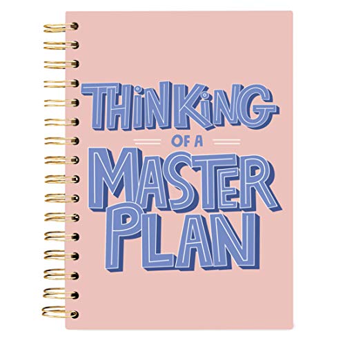 Graphique Hardbound Spiral Journal | Master Plan Design | Premium Paper | Notebook | Diary | Lists | Record Month and Date | Great Gift | 160 Ruled Pages | 6.25” x 8.25” - color: Master Plan