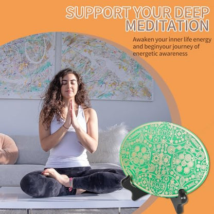Meditation Accessories- Copper Healing Antenna With Tuning Forks for Healing Inspired Energy Regulation 3.94" ×5.92" Copper Portal for Soul Activation, Aura Cleansing & Stress Relief HCEP-01