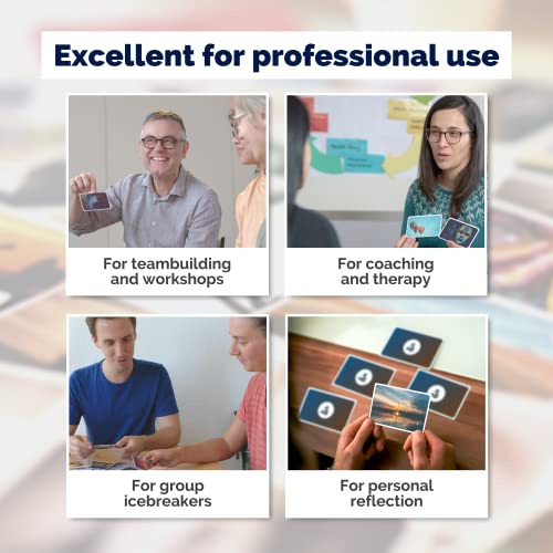 metaFox - Coaching Cards - Picture Card Set ORIGINAL - Prompt cards for coaching, therapy & workshops - motivational cards for reflection, as coaching tools & therapy tools