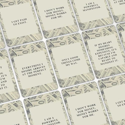 Isaac Liev Money Affirmations Cards - Motivational Daily Affirmation for Men Women, Manifestation Abundance Wealth Mindset Manifesting Card - Blessings Cards - Gift for Work, Office, Boss - style: Money Affirmation