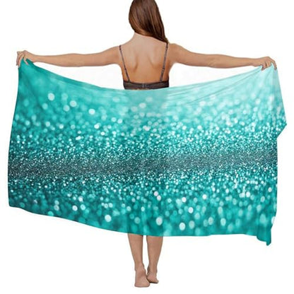 Fashion Travel Swimwear Bikini Wrap All Seasons Chiffon Scarf Beach Yarn Shawl - color: Color978