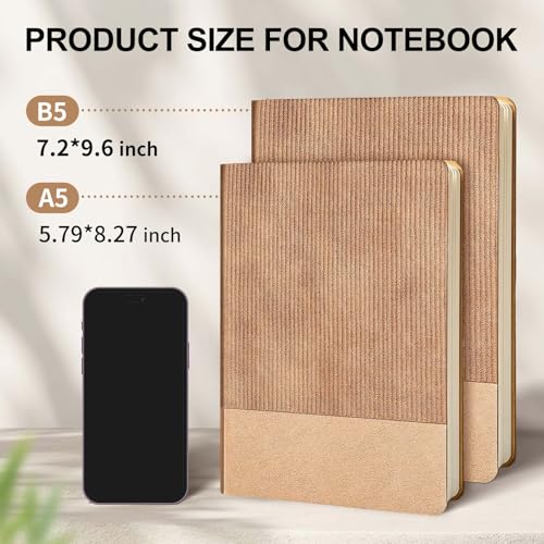 Lined Journal Notebook for Work College Ruled Note Book 5.79"x8.27" A5 PU Leather Daily Journaling 216 Pages for Women Men Writing Home School Supplies Business (RoseGold) - color: 09-RoseGold-1pack, style: A5 Lined 216pages