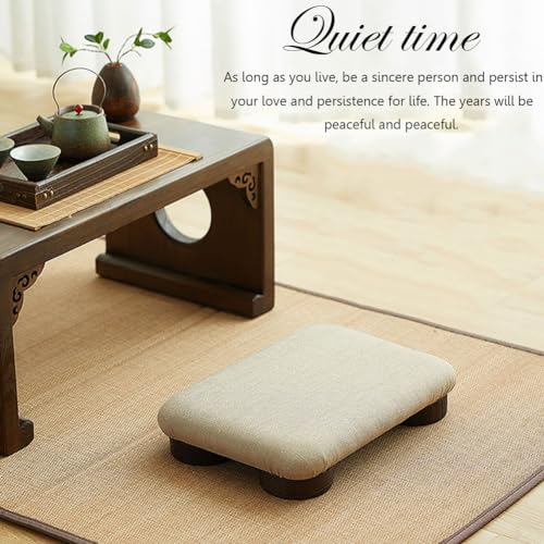 Kneeling Chair,Meditation Bench Kneeling Stool,Meditation Stool, Yoga Stool, Japanese Low Tatami Bench, Kneeling Tea Stool, Portable Meditation Stool, Japanese Style Cushion Stool for Living Room(Smal - size: Small