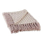 DII Urban Check Collection Cotton Throw Blanket, 50x60, Dusty Lilac